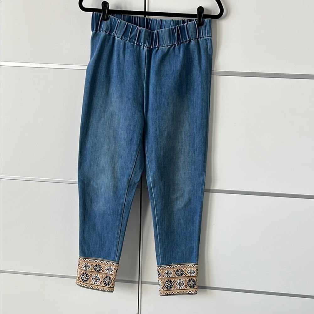 Soft Surroundings Blue Denim Pants